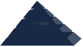 金字塔,图层,蓝色
