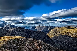 glen coe,苏格兰,天空