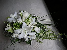 鲜花,婚礼,白