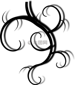 藤,嫩枝,枝杈