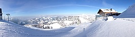 山,滑雪,徒步旅行