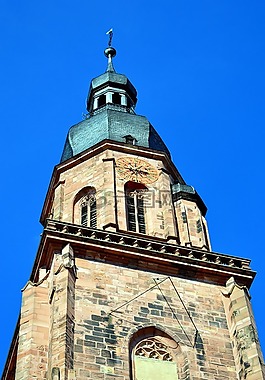 海得尔堡,教会,heiliggeistkirche