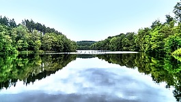 水库,水电源,湖