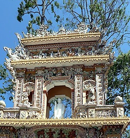 越南,寺,门廊