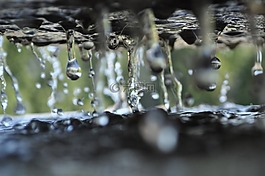 水,滴,湿