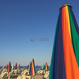 海,海滩,里米尼