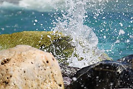 石头,水,海