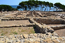 古代遗址,empúries酒店的废墟,empãºries