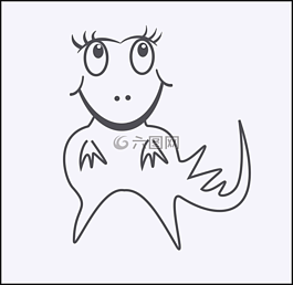 恐龙,卡通,搞笑