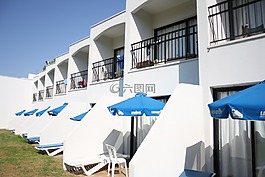 酒店,夏季,塞浦路斯