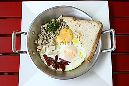蛋盘,食品,当早晨