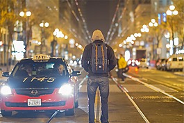 出租车,汽车,人