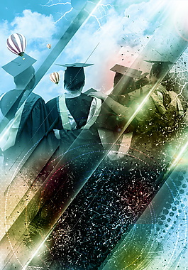 毕业季背景设计