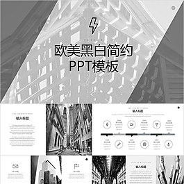 欧美简约电子商务PPT
