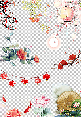 元旦免扣节日素材