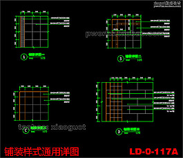 铺装样式通用详图