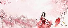 古风精美电商banner背景