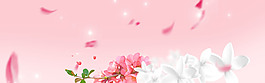 粉色精美电商banner背景