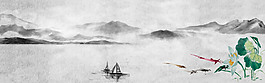 中国风电商banner背景