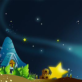 精美星空电商背景