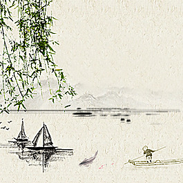精美中国风电商背景