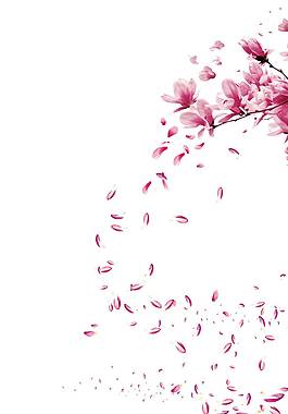 桃花枝素材