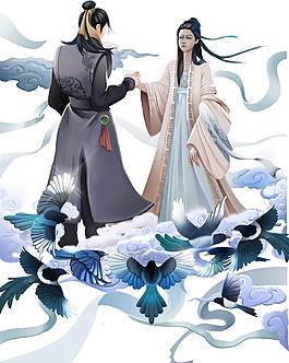 精美牛郎织女素材