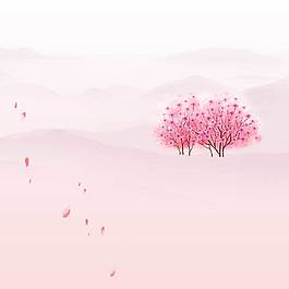 精美桃花背景