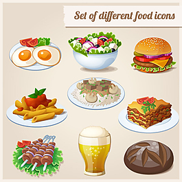卡通食物插画