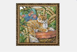 Janlynn 023-0559椅子上的猫 Cat in the Sun