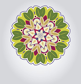 曼陀罗花矢量素材