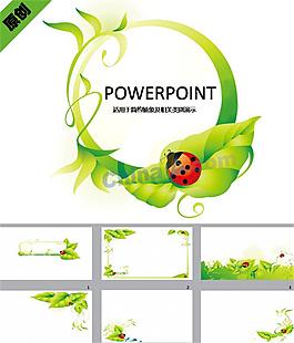 绿植与瓢虫PPT