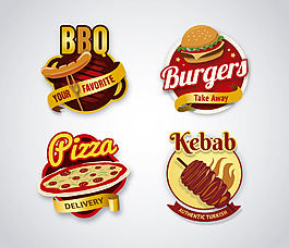 快餐食品矢量素材