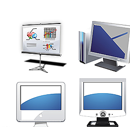 矢量电脑素材图片