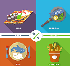 美味食物矢量素材图片