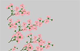 flash粉色小红花生长动画  小红花粉色花朵植物生长矢量素材