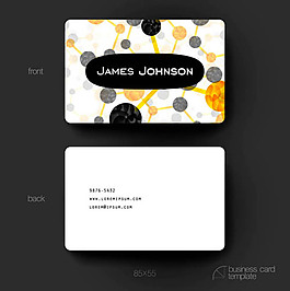 商务名片横幅矢量图