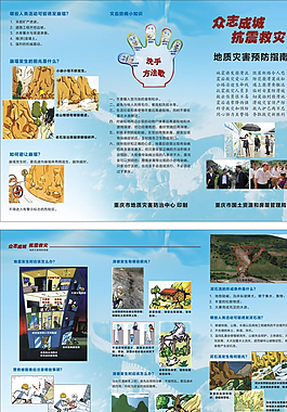 地震灾害防治折页图片