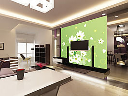 清新背景墙 300x250