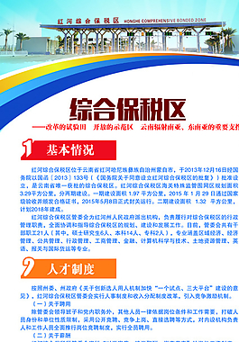 综合保税区展架图片