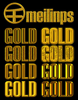 字体样式5 PSD源文件含预置