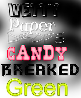 字体样式14 PSD源文件含预置