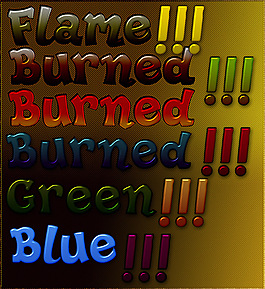 字体样式54 PSD源文件含预置