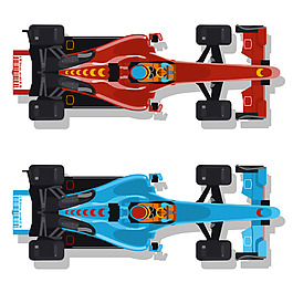 F1赛车四驱车设计矢量素材 (4)