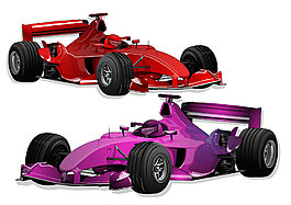 F1赛车四驱车设计矢量素材 (7)