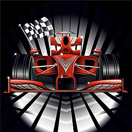 F1赛车四驱车设计矢量素材 (11)
