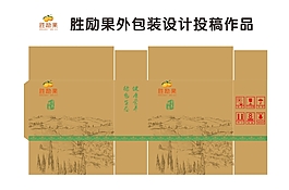芷江胜励果冰糖橙外包装投稿作品设计