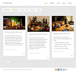 厨房菜品响应式网页模板