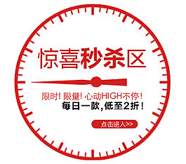 促销标签   惊喜秒杀