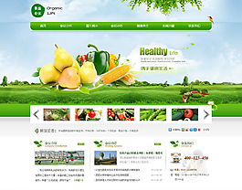 果蔬网站首页设计